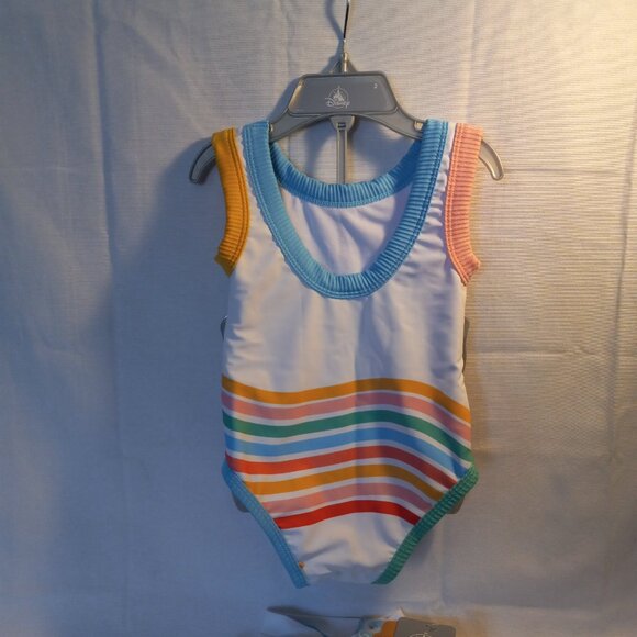 Disney Ariel The Little Mermaid Girl's Swim Set Rashguard 2 Piece NWT Size 2 - Picture 4 of 10